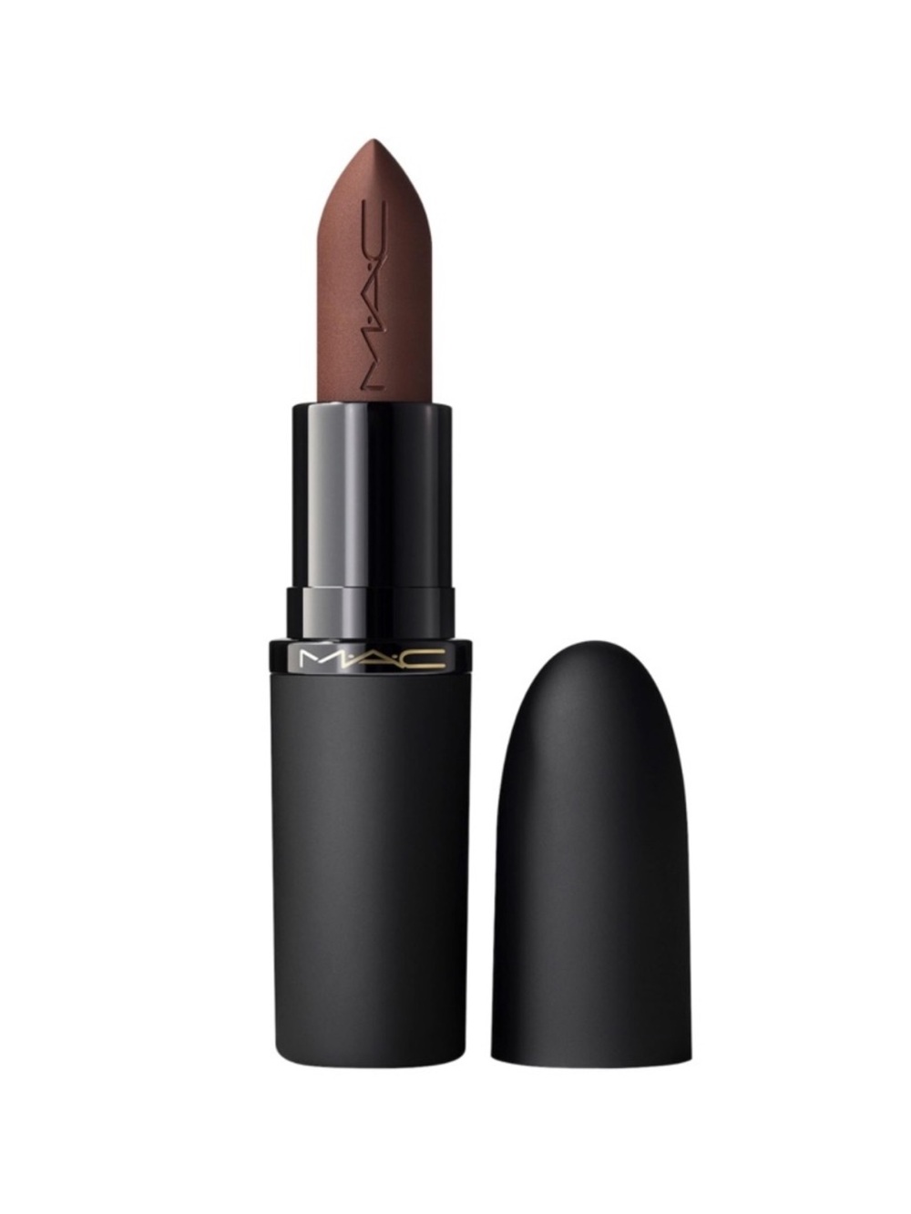 MAC Cosmetics Powder Kiss Soft Focus Hazy Matte Lipstick in Chestnut